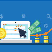 Pay Per Click internet marketing concept - flat vector illustration. PPC advertising and conversion. Pay Per Click internet marketing concept - flat vector illustration. PPC advertising and conversion.