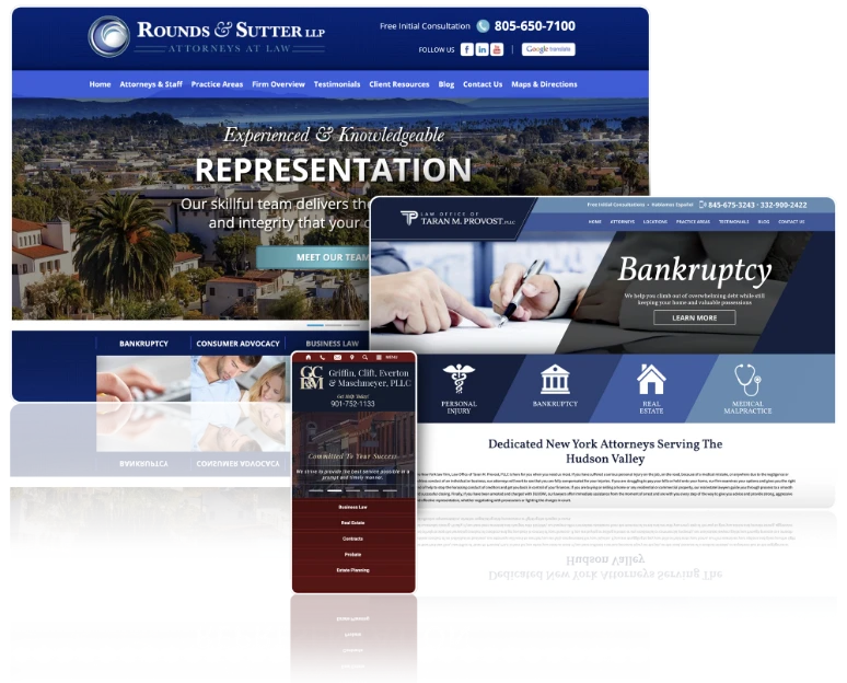 Business & Bankruptcy Web Design